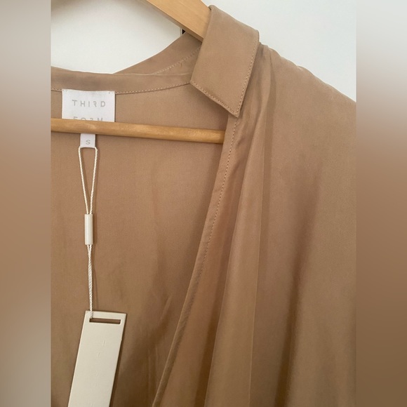 NWT Tan wrap dress by Third Form size S - Picture 4 of 6